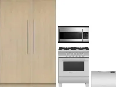 5 Piece Package Includes Refrigerator, Freezer, Range, Microwave And Dishwasher